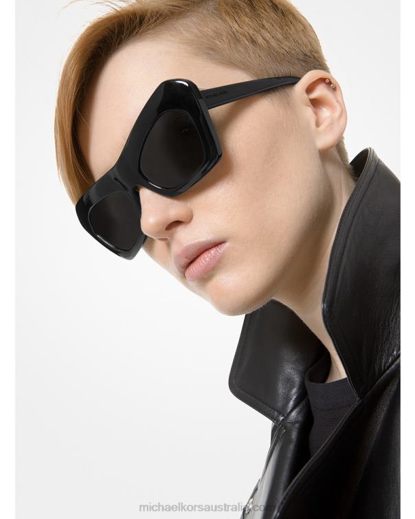 Unisex Black 4T06F3932 Collection Cassis Sunglasses Michael Kors