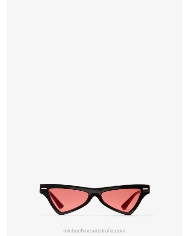 Unisex Red 4T06F3914 Collection Maddox Sunglasses Michael Kors