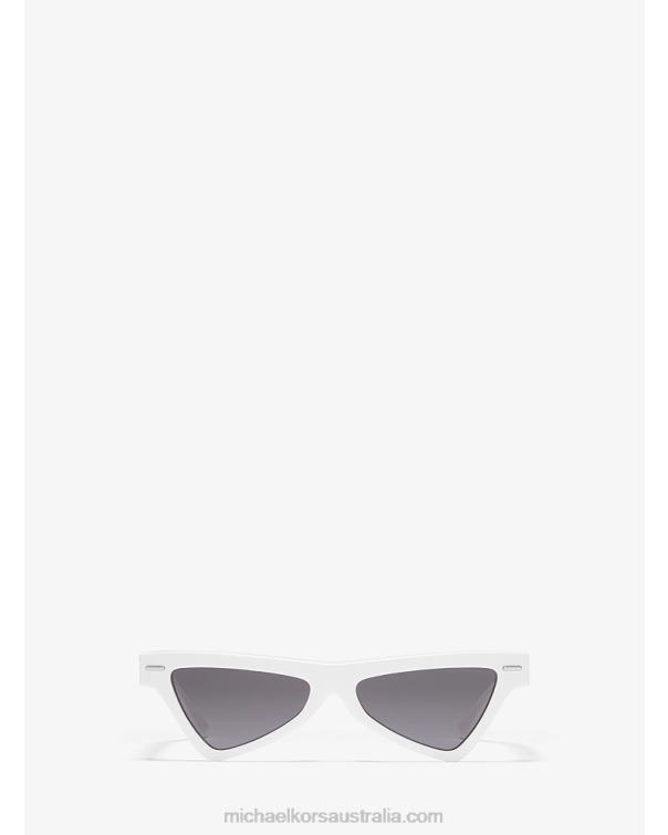 Unisex White 4T06F3916 Collection Maddox Sunglasses Michael Kors