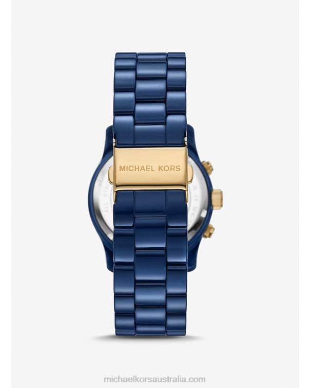 Unisex Blue 4T06F3959 Runway Watch Michael Kors