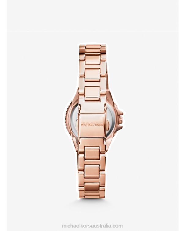 Unisex Rose Gold 4T06F4036 Petite Camille Watch Michael Kors