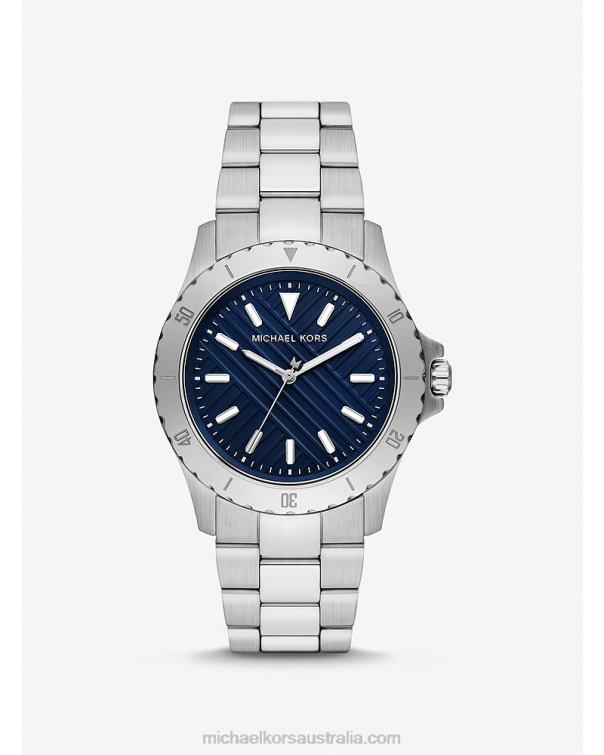 Unisex Silver 4T06F3955 Slim Everest Watch Michael Kors