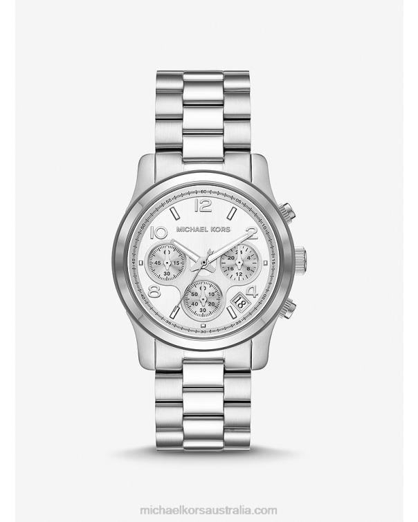 Unisex Silver 4T06F3957 Runway Watch Michael Kors