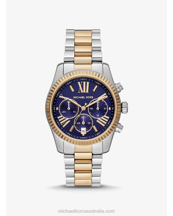 Unisex Two Tone 4T06F3974 Lexington Watch Michael Kors
