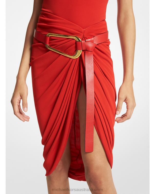 Unisex Poppy 4T06F3510 Collection Crepe Jersey Sarong Michael Kors