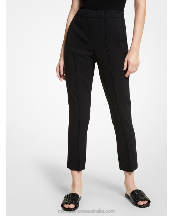 Unisex Black 4T06F3732 Collection Wool Serge Pants Michael Kors