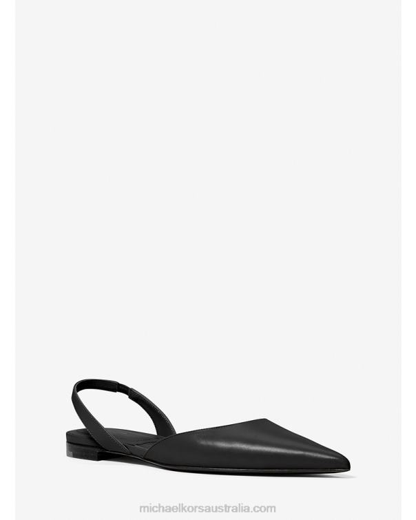 Unisex Black 4T06F3856 Collection Bridget Leather Flat Michael Kors