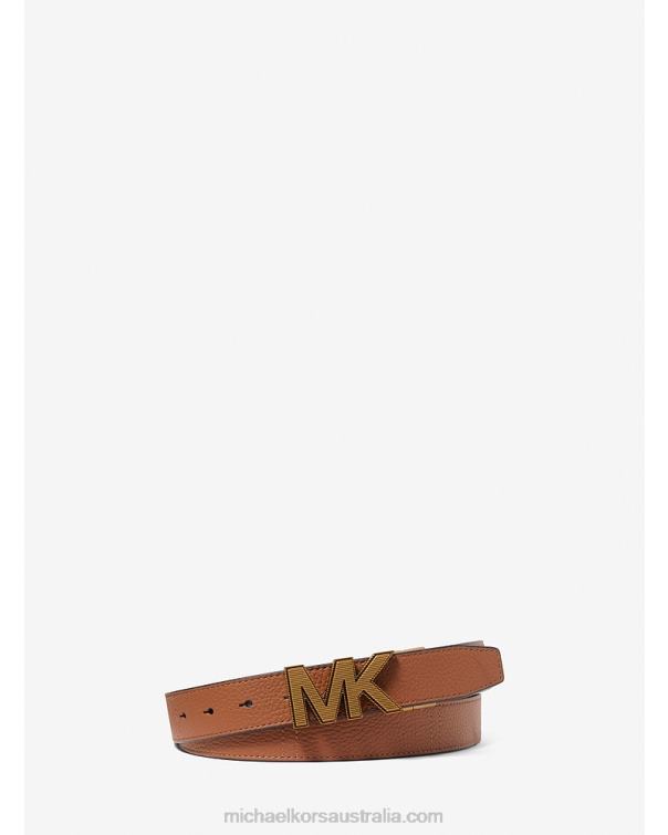 Men Luggage 4T06F3300 Reversible Leather Belt Michael Kors