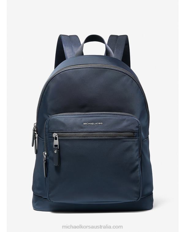 Men Navy 4T06F3165 Hudson Nylon Backpack Michael Kors
