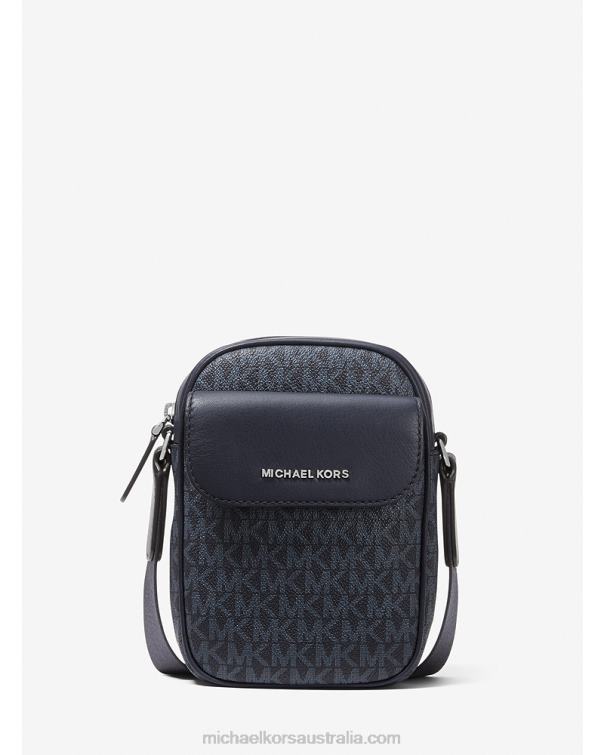 Men Admrl/Plblue 4T06F3183 Hudson Logo Smartphone Crossbody Bag Michael Kors