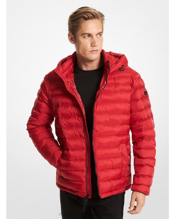 Men Crimson 4T06F2840 Packable Quilted Puffer Jacket Michael Kors