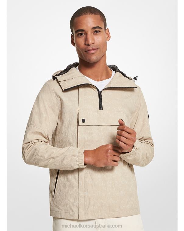 Men Dune 4T06F2834 Crinkled Woven Cargo Hoodie Michael Kors