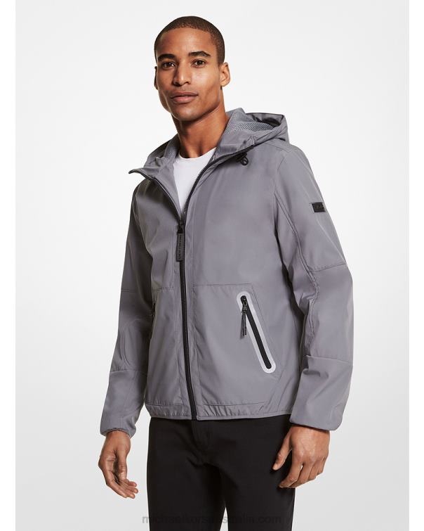 Men Greyhound 4T06F2824 Vegas Woven Hooded Jacket Michael Kors