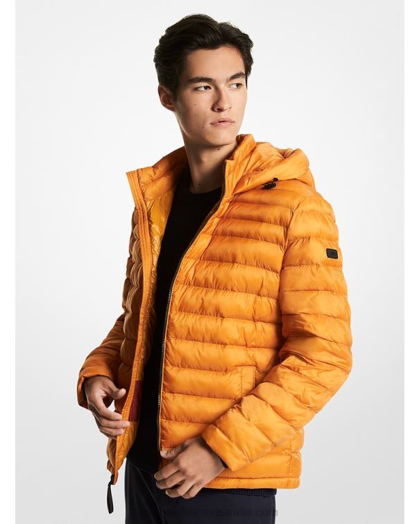 Men Marigold 4T06F2842 Packable Quilted Puffer Jacket Michael Kors
