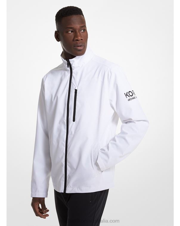 Men White 4T06F2792 Golf Woven Jacket Michael Kors