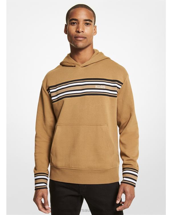 Men Husk 4T06F2941 Striped Cotton Blend Hoodie Michael Kors