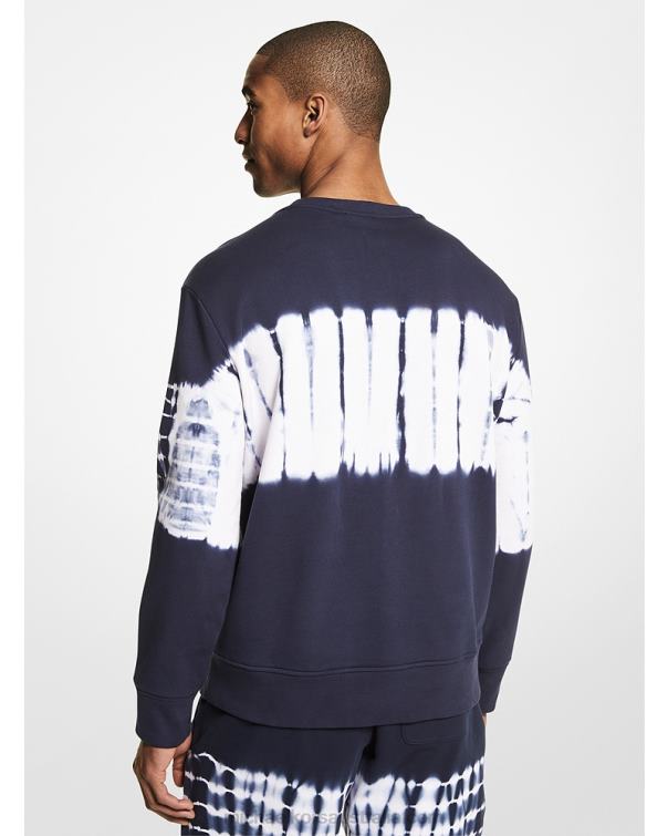 Men Midnight 4T06F3006 Logo Tie Dye Cotton Sweatshirt Michael Kors
