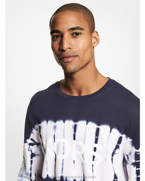 Men Midnight 4T06F3006 Logo Tie Dye Cotton Sweatshirt Michael Kors