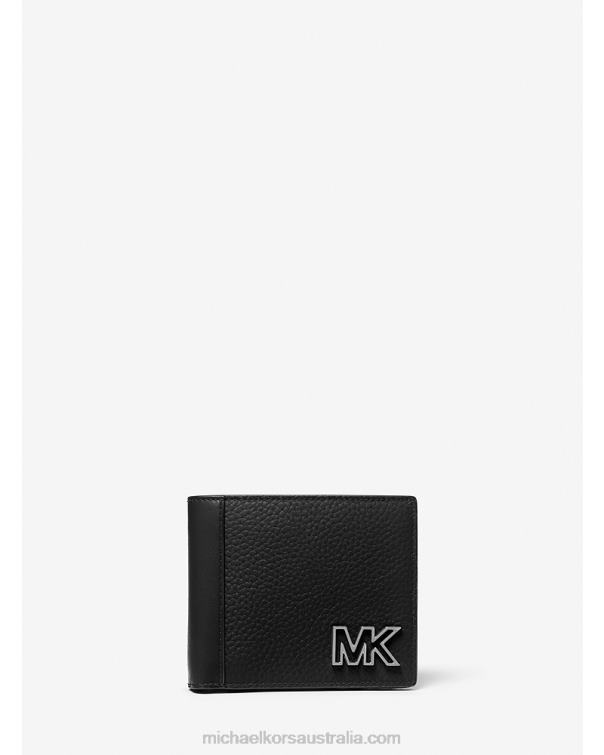 Men Black 4T06F3224 Cooper Leather Billfold Wallet Michael Kors