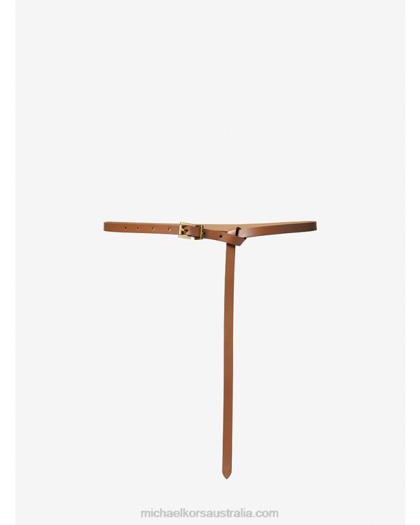 Women Luggage 4T06F2708 Skinny Leather Belt Michael Kors