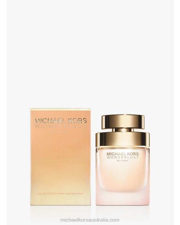 Women No Color 4T06F2730 Wonderlust Eau Fresh Eau de Toilette 3.4 oz. Michael Kors