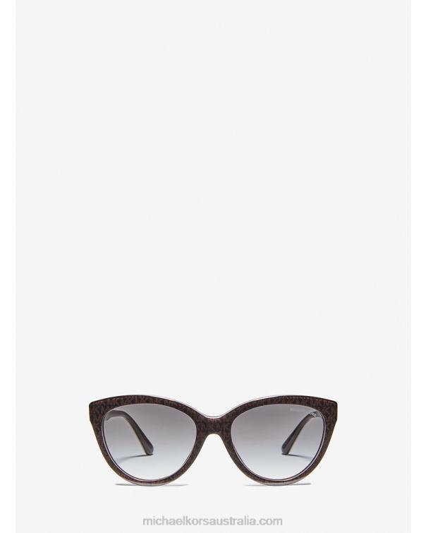 Women Chocolate 4T06F2610 Makena Sunglasses Michael Kors