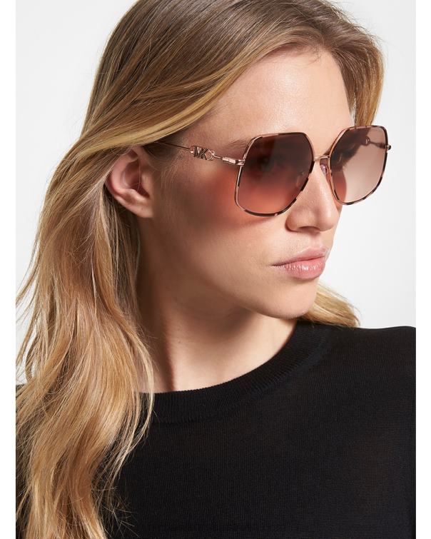 Women Pink 4T06F2560 Empire Butterfly Sunglasses Michael Kors