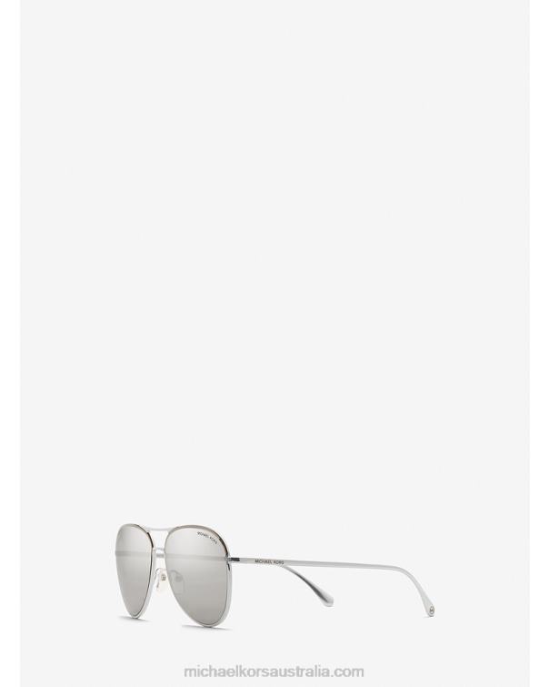 Women Silver 4T06F2589 Kona Sunglasses Michael Kors