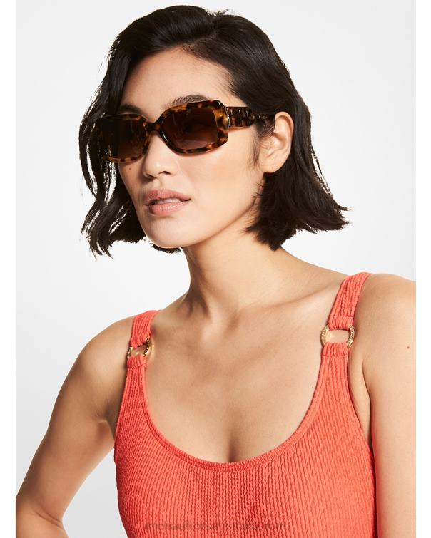 Women Tortoise 4T06F2607 Corfu Sunglasses Michael Kors