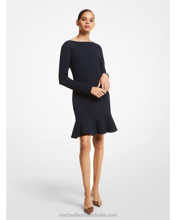 Unisex Midnight 4T06F3716 Collection Double Face Stretch Wool Dress Michael Kors