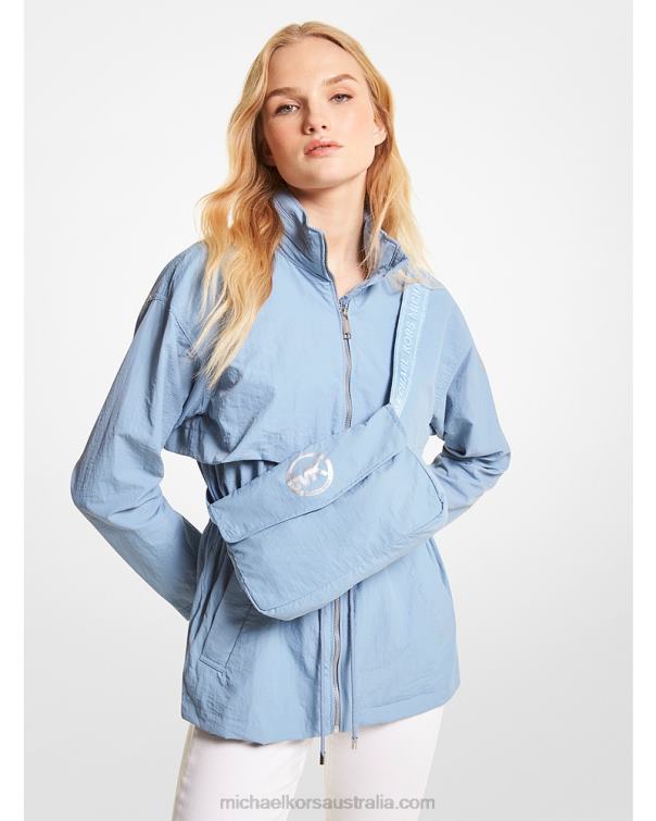 Women Chambray 4T06F266 Packable Nylon Anorak Michael Kors