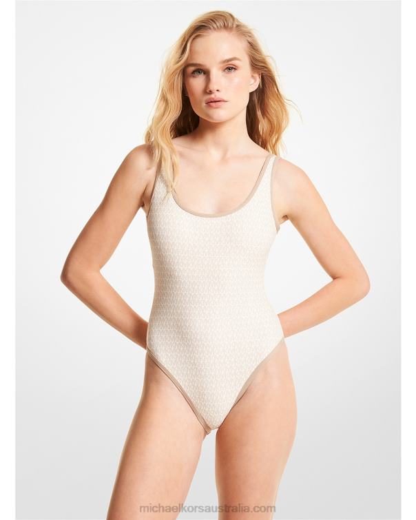 Women Bone 4T06F559 Logo Swimsuit Michael Kors