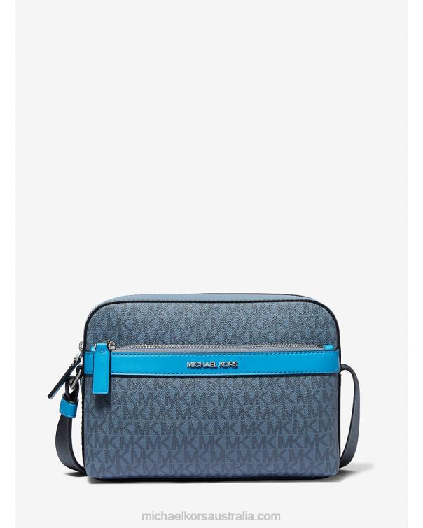 Women Denim Multi 4T06F814 Cooper Logo Camera Bag Michael Kors