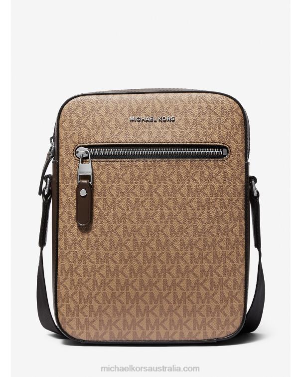 Women Husk 4T06F1031 Henry Logo Flight Bag Michael Kors