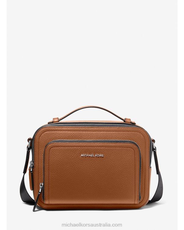 Women Luggage 4T06F830 Hudson Pebbled Leather Crossbody Bag Michael Kors