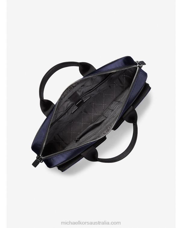 Women Navy 4T06F1566 Kent Nylon Briefcase Michael Kors