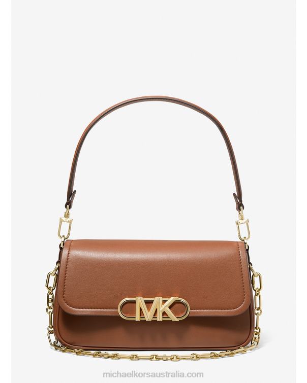 Women Luggage 4T06F1375 Parker Medium Leather Shoulder Bag Michael Kors