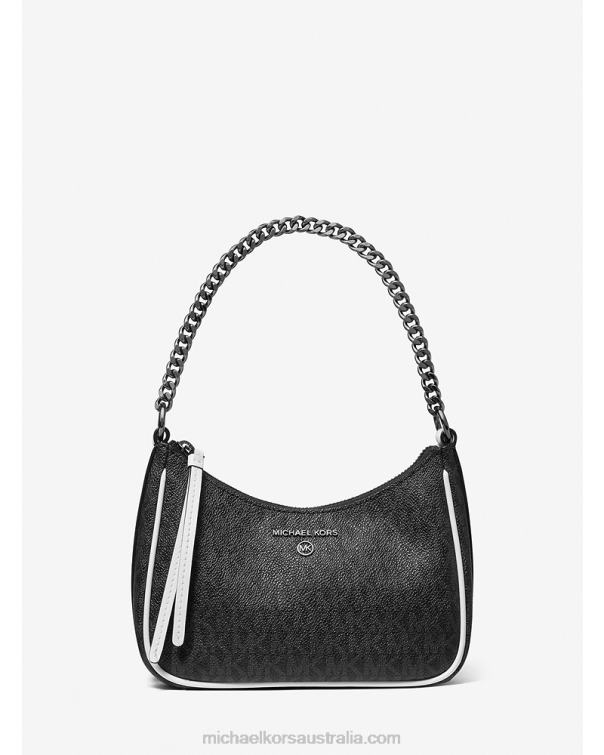 Women Optic White 4T06F1378 Jet Set Charm Small Logo Shoulder Bag Michael Kors