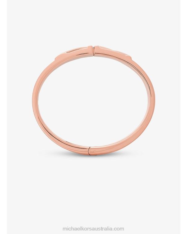 Women Pink 4T06F2479 Mott Logo Bangle Michael Kors
