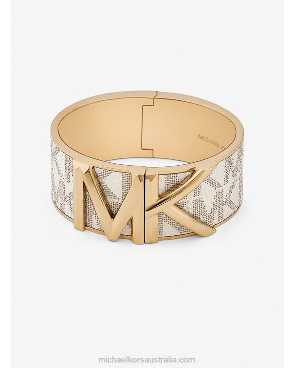 Women Vanilla 4T06F2471 FultonLogo Bangle Michael Kors