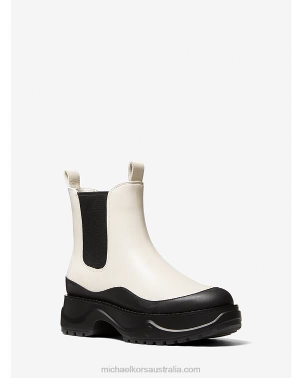 Women Lt Cream 4T06F2196 DupreeLeather Boot Michael Kors