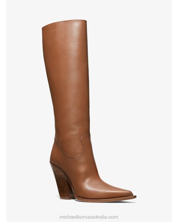 Women Luggage 4T06F2170 Collection Gwen Leather Boot Michael Kors