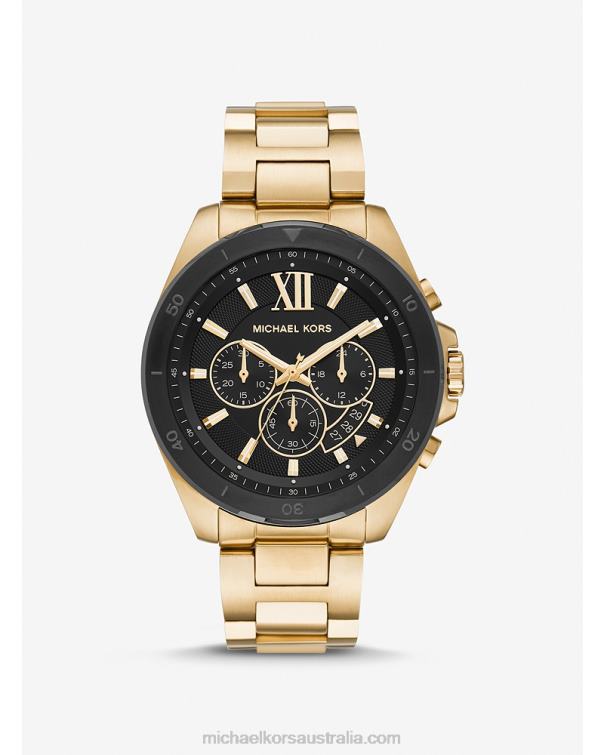 Women Gold 4T06F2422 Oversized Brecken Watch Michael Kors